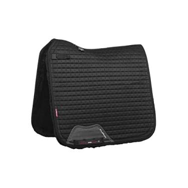 Imagem de LeMieux Almofada de sela quadrada sensível à adestramento - almofadas de sela para cavalos - Equipamento e acessórios para equitação equestre (preto - grande)