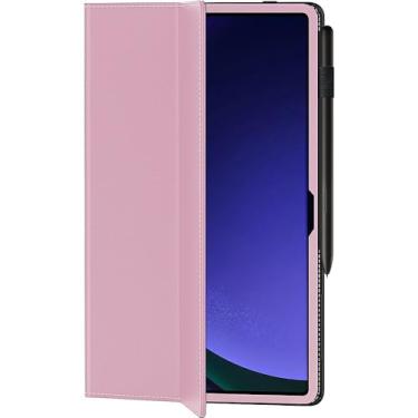 Imagem de Capa SaharaCase com dobra dupla para Samsung Galaxy Tab S9 e Tab S9 FE (2023) [amortecedor à prova de choque] Proteção robusta, antiderrapante, suporte dobrável com alça de mão (rosa)