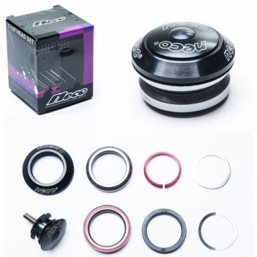 Imagem de Caixa de direção Neco Over Integrada com Rolamento 1 1/8 preta