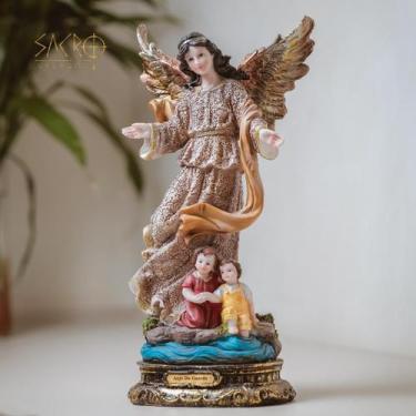 Imagem de Imagem Anjo Da Guarda 30cm Importada Resina - Sacro