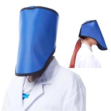Imagem de Colete de chumbo capa protetora de raios-X tampa de proteção de raios-X ajustável autoadesivo proteção contra radiação facial e cabeça para máquina de raios X