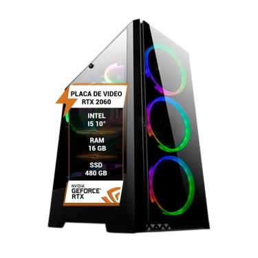 Imagem de Pc Gamer Intel I5 10 Rtx2060 Ram 16Gb Ddr4 Ssd 480Gb