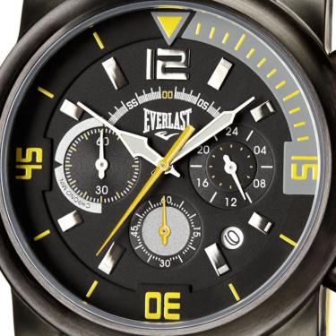 Imagem de Relógio Masculino Everlast Amarelo à Prova D'Água 50 M E2221