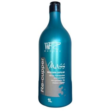 Imagem de Máscara Creme para Cabelos com Caspa Pontas Secas Oleosos Mistos Crescimento Capilar WF RE-CUPPER 1L