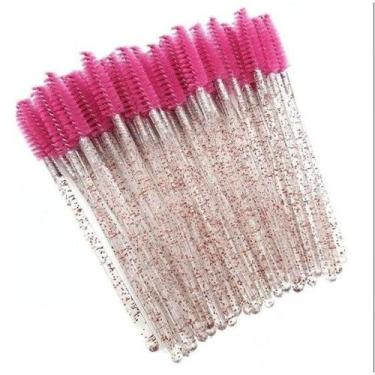 Imagem de kit 50 Escovinha Cílios Escova Micropigmentação Extensão Fio 50 Unidad