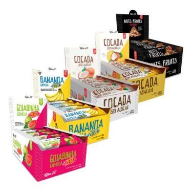 Imagem de Combo Zero Açúcar Latam Fit Frutas Cocada Goiabinha Nuts