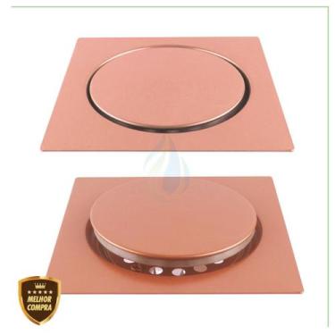 Imagem de Ralo Click Inteligente Para Banheiro Quadrado Inox Cromado Veda Cheiro