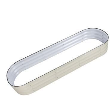 Imagem de Cama de Jardim de Metal Elevada Com o Fundo do Jardim Com Fundo Aberto, Aumento da Espessura, Cantos Arredondados, Bordas Seguras, Instalação Fácil, para Plantar Flores e Legumes