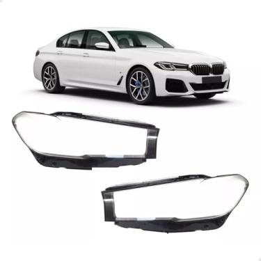 Imagem de Par Lente Do Farol Dianteiro Para Bmw 530e 2020 2021 2022 2023