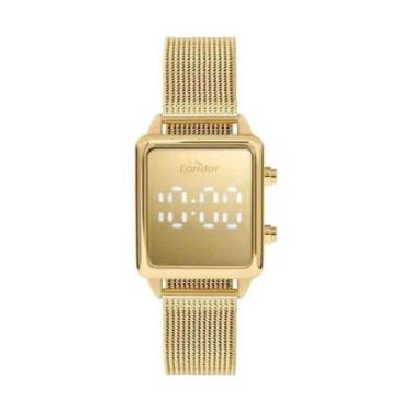 Imagem de Relógio Condor Digital LED Dourado Feminino COMD27AAB/4D-Feminino