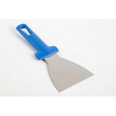 Imagem de GIMETAL Espátula triangular de aço inoxidável GI 10 x 9 cm com alça não substituível