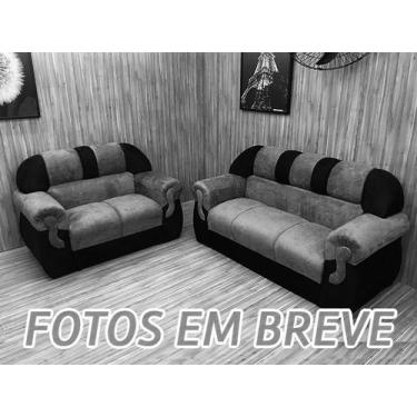 Imagem de Sofá 2 e 3 Lugares Azul com Preto 810/601 Corsa - Alpoim