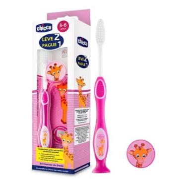 Imagem de Escova de Dentes Infantil Chicco 3 a 6 Anos  L2P1  - Roxa