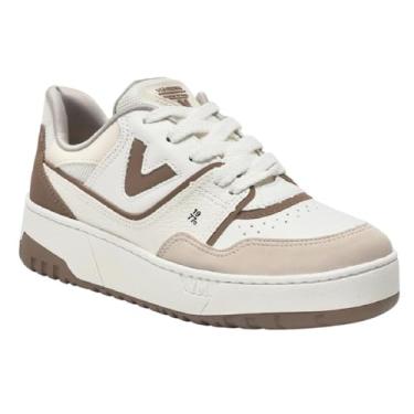 Imagem de Tênis Casual Feminino Via Marte 042-023-19 - Bege/Off White