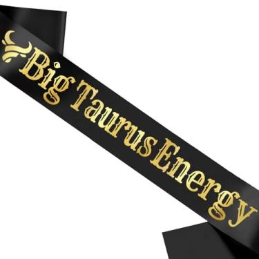 Imagem de Generic Faixa De Aniversário Com A Energia Do Signo Touro Para O Zodíaco, Horóscopo Engraçado Em Preto Letras Douradas, Decorações Festas Astrologia, Ideias, Presentes, Piadas E Lembrancinhas