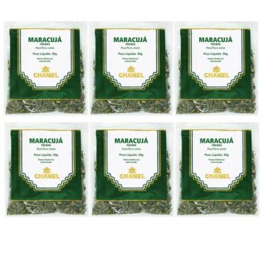 Imagem de Chá Maracujá Folhas Natural Kit 6 Pacotes Chamel