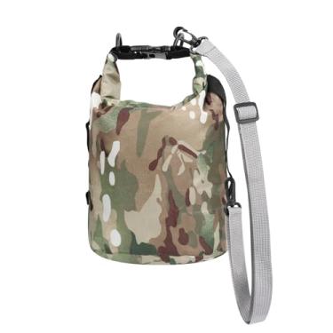 Imagem de Amengsen Sacos Secos Impermeáveis Camuflagem Pequena Bolsa Leve Com Alça Para Prancha De Remo Caiaque Pesca Camping Caminhada (3L)