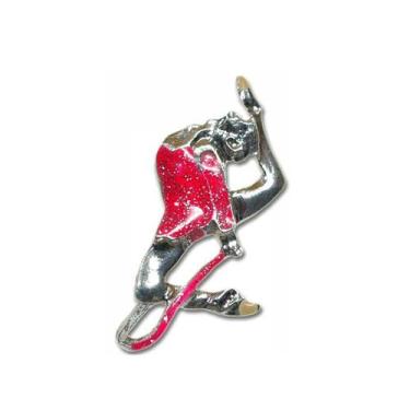 Imagem de Broche Pin Metálico Ginasta Corda Rosa 2 Pastorelli