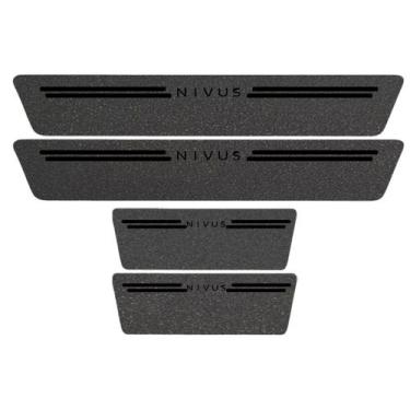 Imagem de Kit Soleira Protetora Porta Premium Black PVC - Nivus - Jhow Adesivos