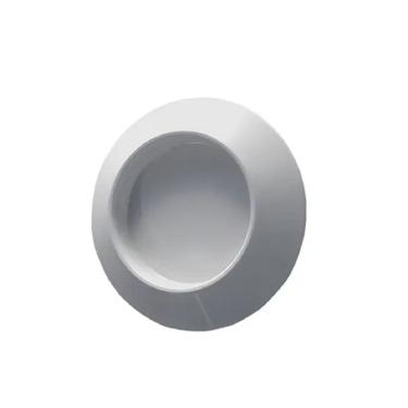 Imagem de Puxador Adesivo Slim P/ Box Portas E Armários Redondo Branco