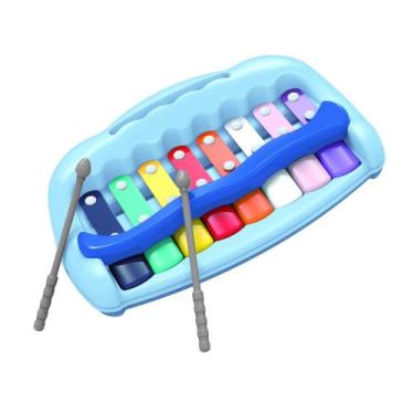 Imagem de Mini Xilofone Piano 2 Em 1 Musical Teclado Baby Infantil P/ Bebê Brinq