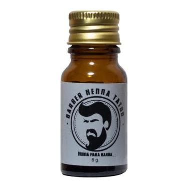 Imagem de Henna para Barba, Cavanhaque e Bigode Tattoo  Cor Natural  Fixação Dur