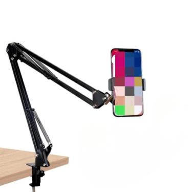Imagem de Suporte Microfone/Celular Com Braço Articulado E Ajustado Para Mesa