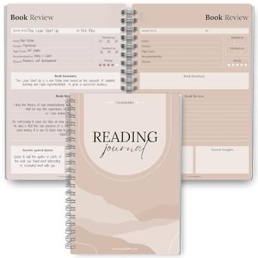Imagem de Diário de leitura para amantes de livros | Livro de registro para resumir, revisar e avaliar os livros que você leu | A5 (Lux)