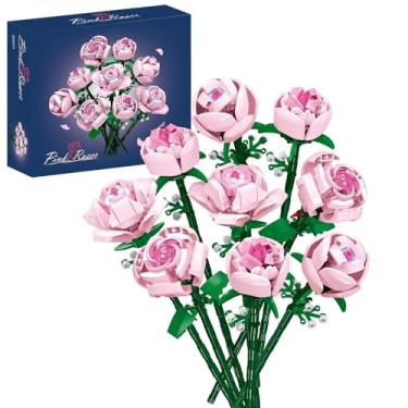 Imagem de CHUANGPIN Flowers Building Set for Adults,Roses Gift for Her or Him for Christmas,Anniversary,Valentine's Day,Botanical Collection,Artificial Flowers Home Decoration 741 pcs