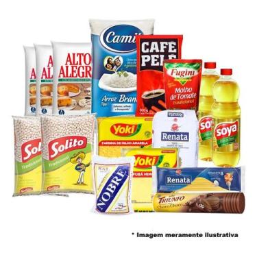 Imagem de Cesta Básica De Alimentos 16 Itens Produtos De Qualidade - Higipack