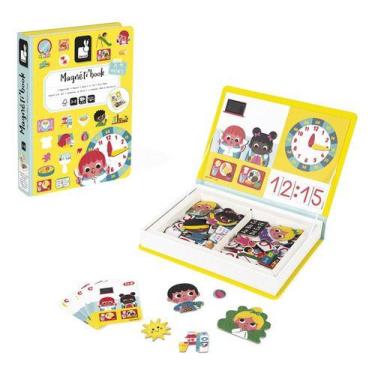 Imagem de Livro Magnetico Montessori Aprenda As Horas 83 Pecas Janod