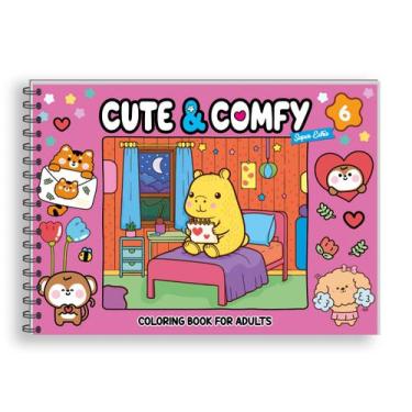 Imagem de Livro - Cute & Comfy Super Extra - Livro de Colorir Adulto - Capa Dura