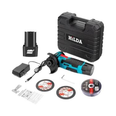 Imagem de Esmerilhadeira Angular Micro Recarregável HILDA 12V Sem Fio Para Corte