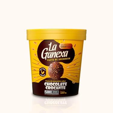 Imagem de Pasta de Amendoim Chocolate ao Leite Crocante La Ganexa 25% Proteína Zero Açúcar 450g
