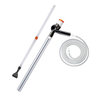 Imagem de Ｂｅｓｇａ Limpador de cascalho para aquário, trocador de água, manual, multifuncional, fácil de operar, acessórios para aquário, kit de limpeza de areia para