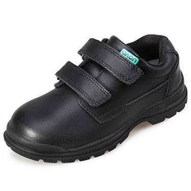 Imagem de UOVO Sapatos De Uniforme Escolar Para Meninos, Tênis Oxford Antiderrapantes, Mocassins Formais, Vestido Grande, Preto, Tamanho 3,5