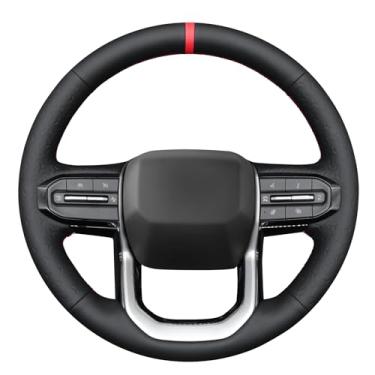 Imagem de MEWANT Capa de volante costurada à mão para Chevrolet (Chevy) Colorado 2023-2025 Acessórios de volante para Chevrolet (Chevy) Colorado