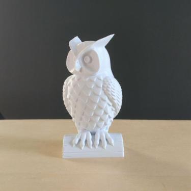 Imagem de Coruja decorativa - 10 Cm Altura - Toque 3D, Branco