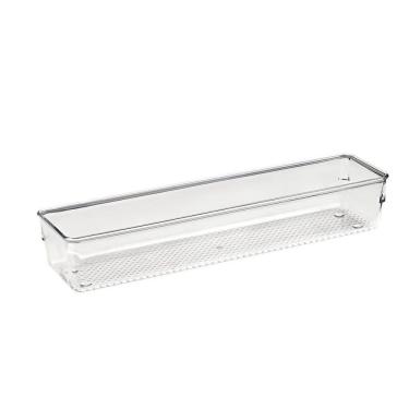 Imagem de Organizador De Gavetas Modular Multiúso Em Plástico Transparente 30,7x7cm Transparente