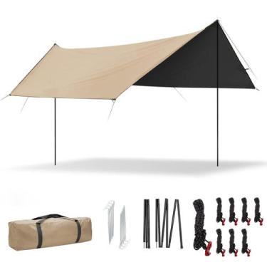 Imagem de Tenda Gazebo Camping Portátil Tela Toldo 3mX4m Proteção UPF 50+ UV e I