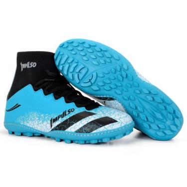 Imagem de chuteira sosaite cano longo - impulso, Azul branco, 43