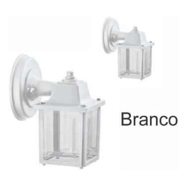 Imagem de Kit 2 Arandelas Externa Colonial Vintage Quadrada Preto 336 - Click In