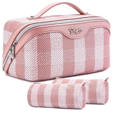Imagem de Organizador de bolsas de maquiagem de viagem BOYATU, conjunto de 3 peç