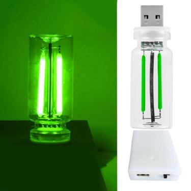 Imagem de Lâmpadas retrô para carro, sem toque de mastro, regulável, USB e lâmpada LED iluminada por bateria, lâmpada de atmosfera interior de carro, interface automotiva, luzes noturnas de humor, mini