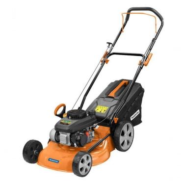 Imagem de Cortador De Grama A Gasolina Tramontina Cc46m Motor 141cc Em Metal Com Recolhedor Rígido