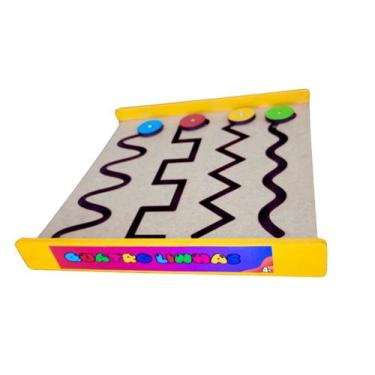 Imagem de Brinquedo Educativo Tabuleiro Psicomotor Quatro Em Linhas - Geral