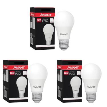 Imagem de Kit 05 Lâmpada LED 15W Avant Bulbo 6500K Branco Frio Bivolt E27 Para G