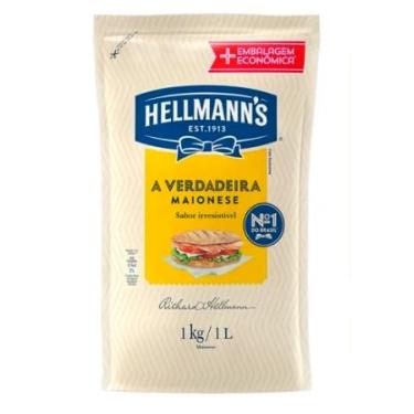 Imagem de Hellmanns Maionese Tradicional, Sachê, 1kg