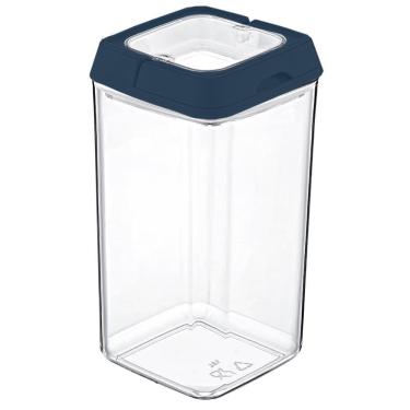 Imagem de Pote de acrílico hermético quadrado com tampa 1,5 litros
