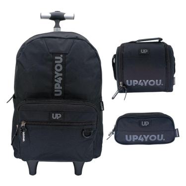 Imagem de Kit Mochila De Rodinha UP4YOU + Lanch + Estojo Triplo 49532-Masculino
